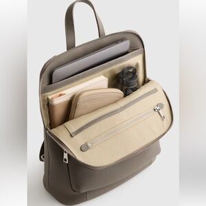 Italian Leather Backpack (Quince)